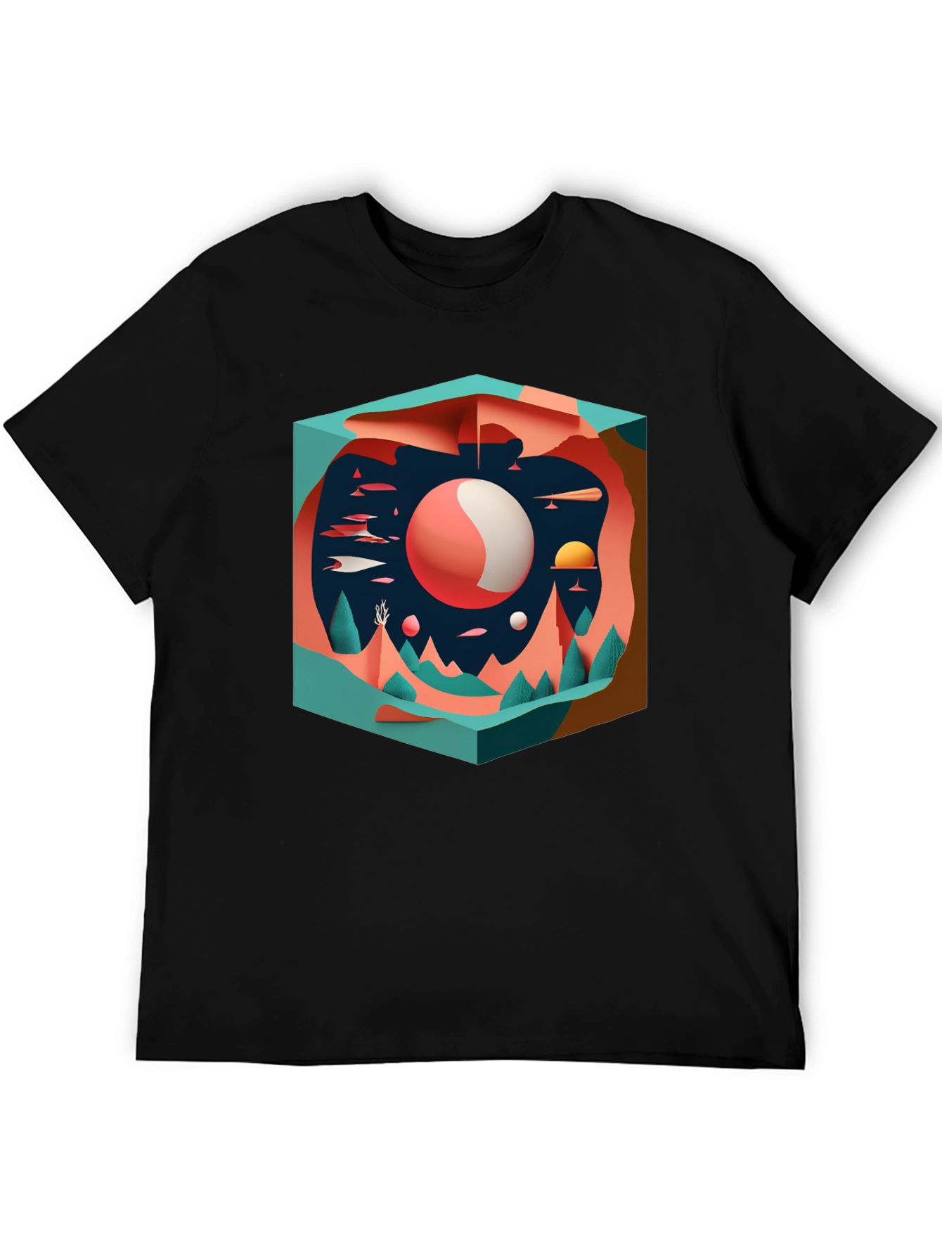 Abstract Landscape Graphic Tee