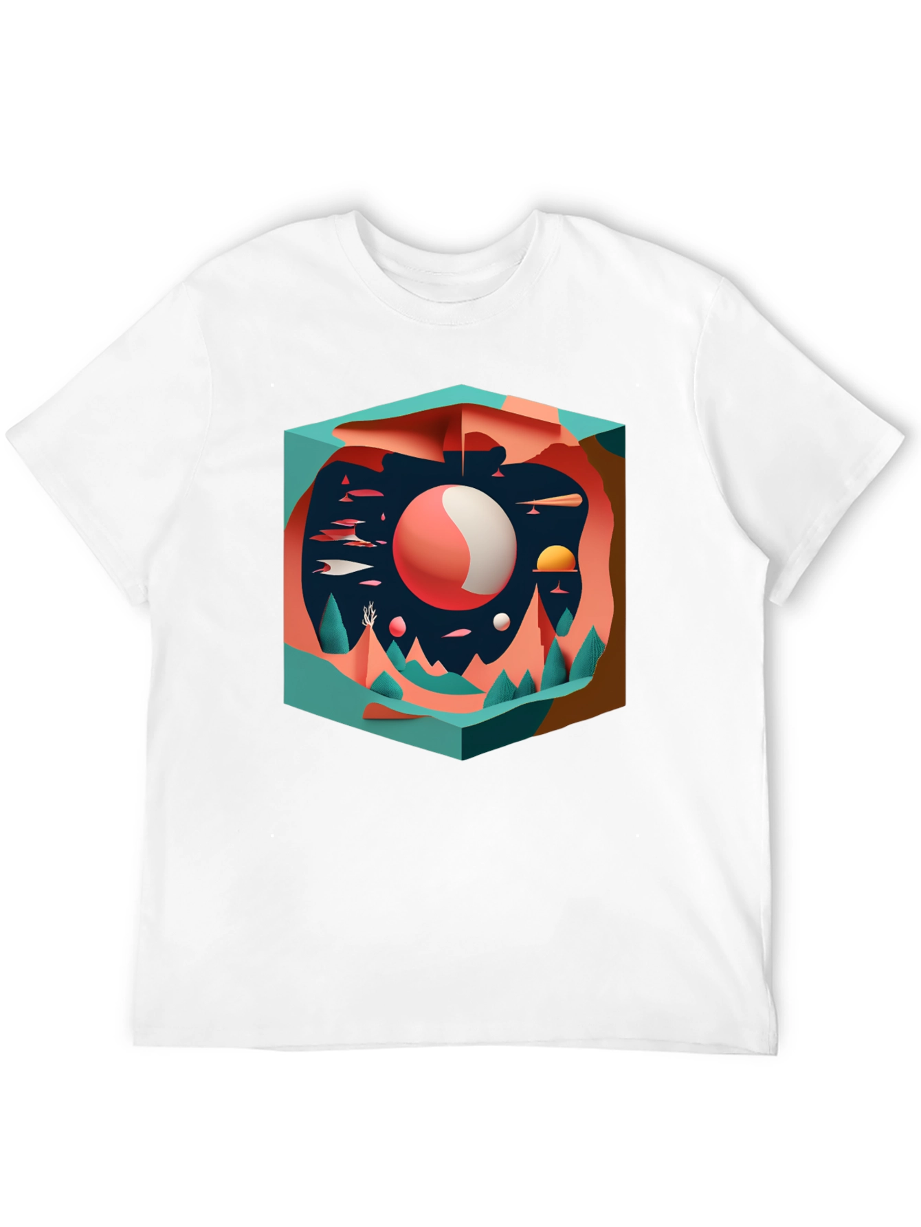 Abstract Landscape Graphic Tee