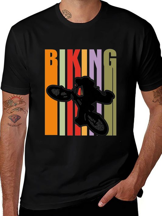 Biking T-Shirt - Retro Style Design
