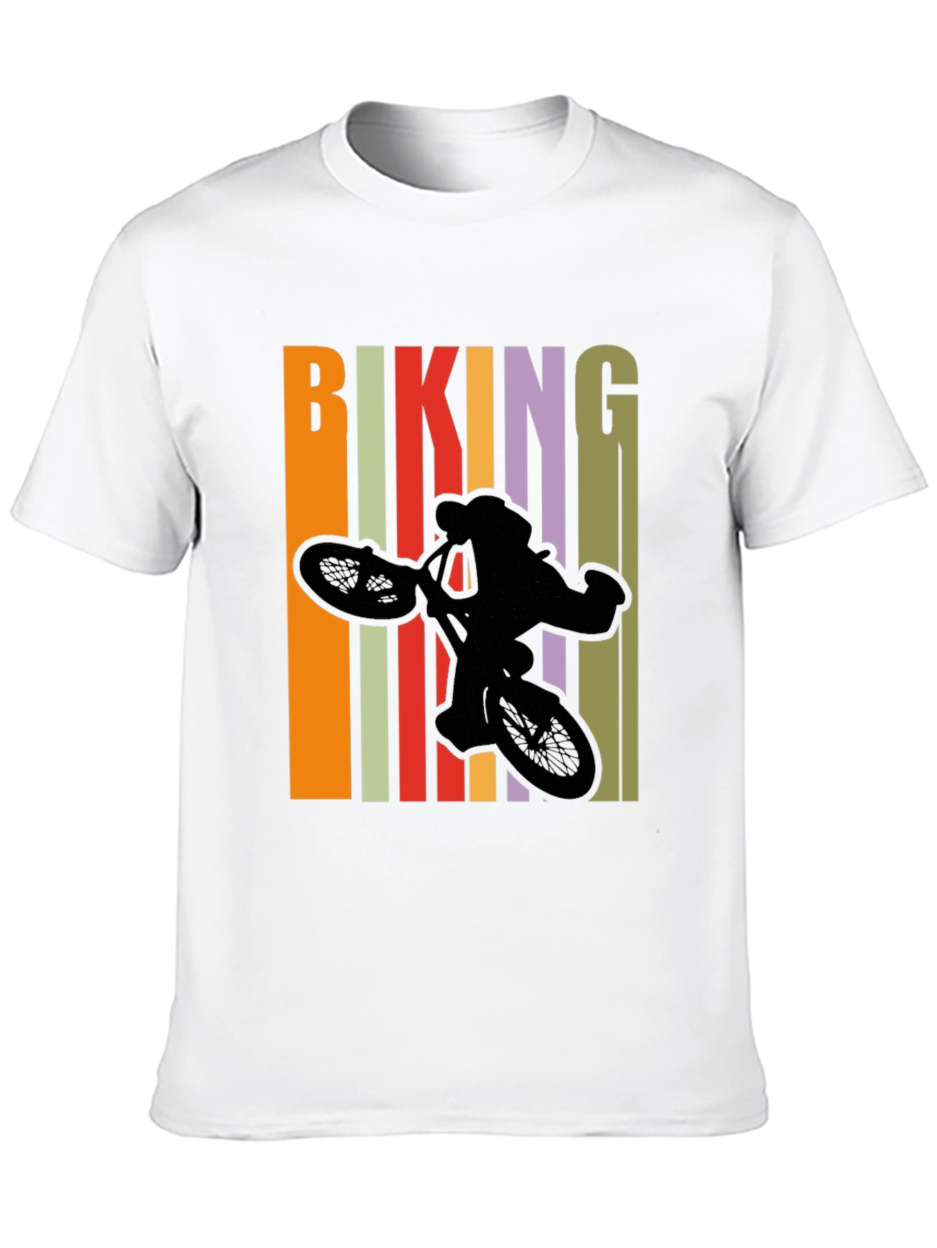 Biking T-Shirt - Retro Style Design
