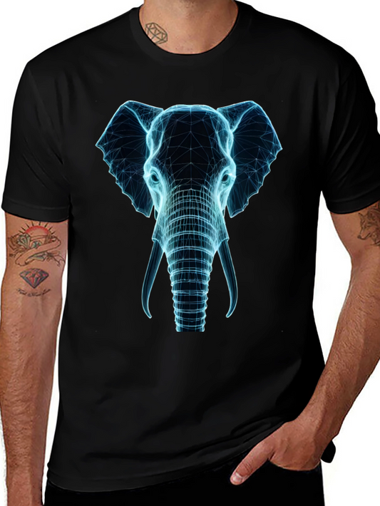 Electric Elephant Graphic Tee - Black