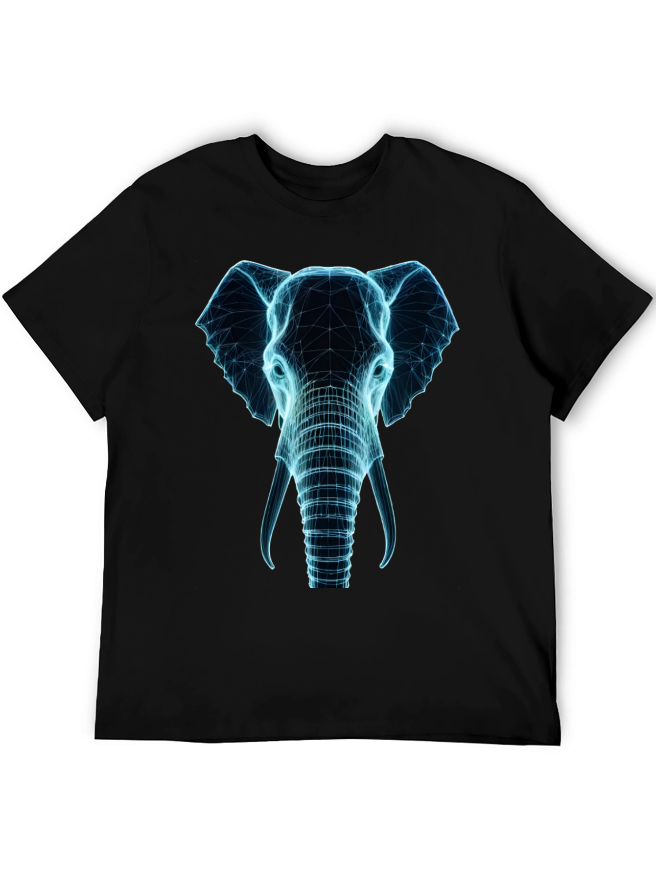 Electric Elephant Graphic Tee - Black