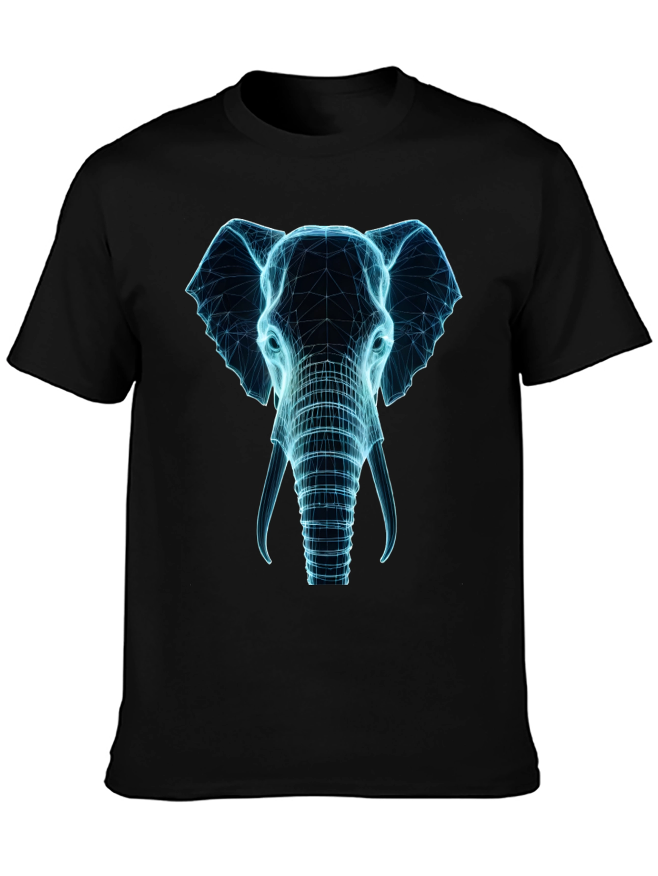 Electric Elephant Graphic Tee - Black