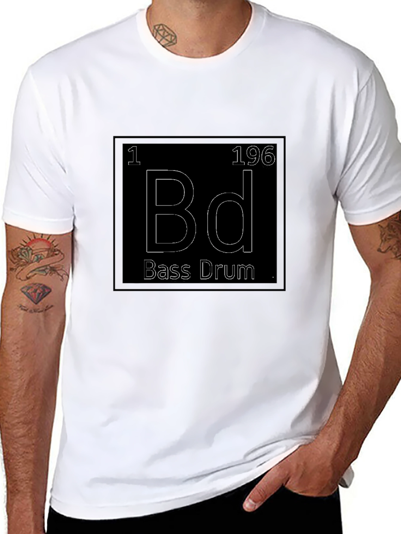 Bass Drum Element T-Shirt - Music Lover Tee