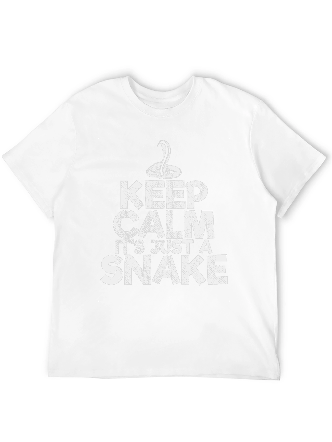 Keep Calm Snake Graphic T-Shirt - Novelty Tee