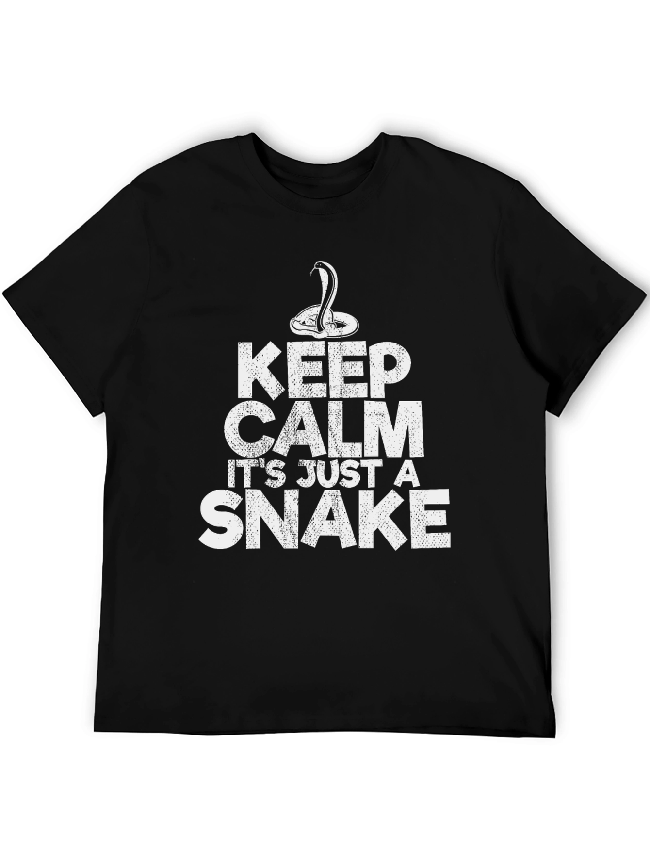 Keep Calm Snake Graphic T-Shirt - Novelty Tee