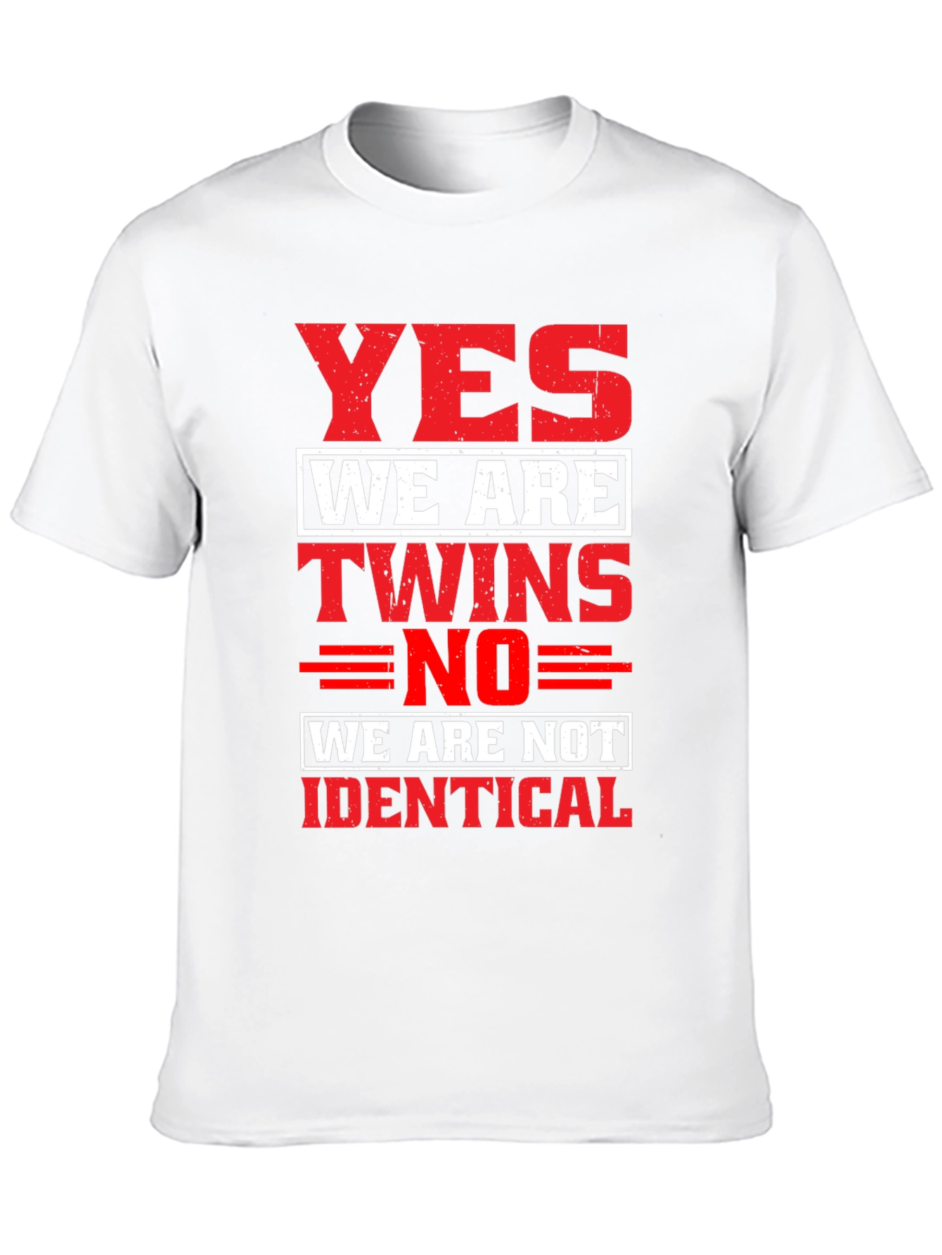 Yes We Are Twins Novelty T-Shirt