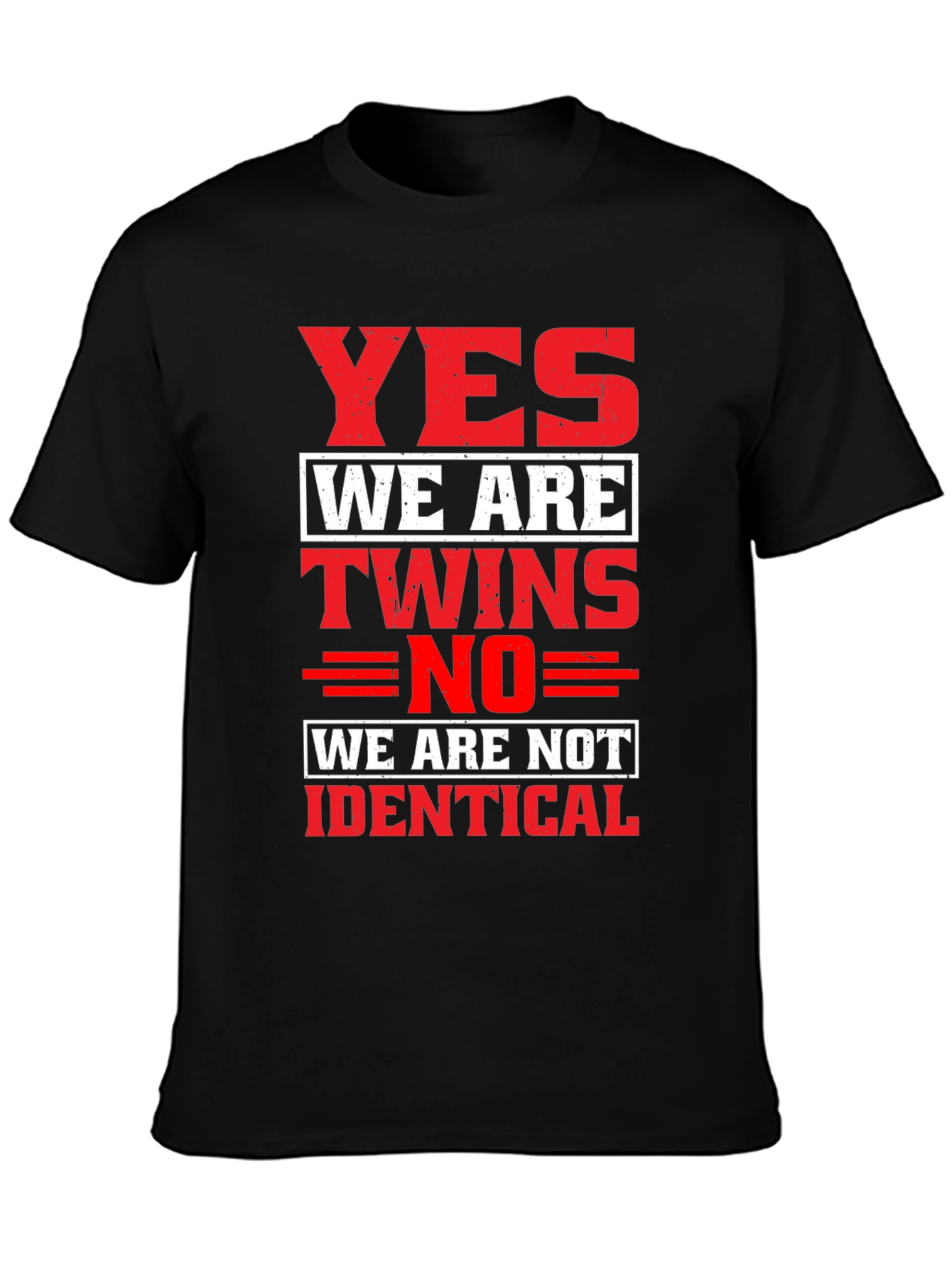 Yes We Are Twins Novelty T-Shirt