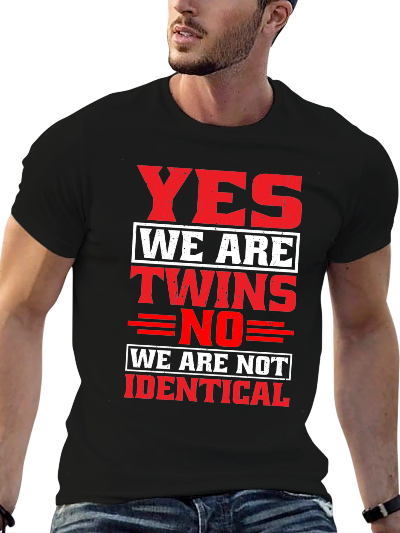 Yes We Are Twins Novelty T-Shirt