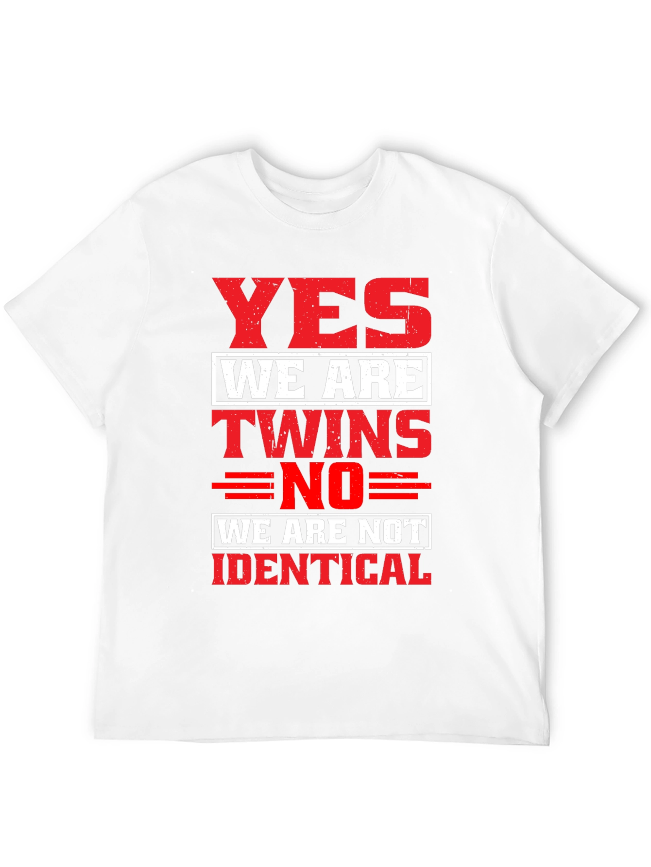 Yes We Are Twins Novelty T-Shirt