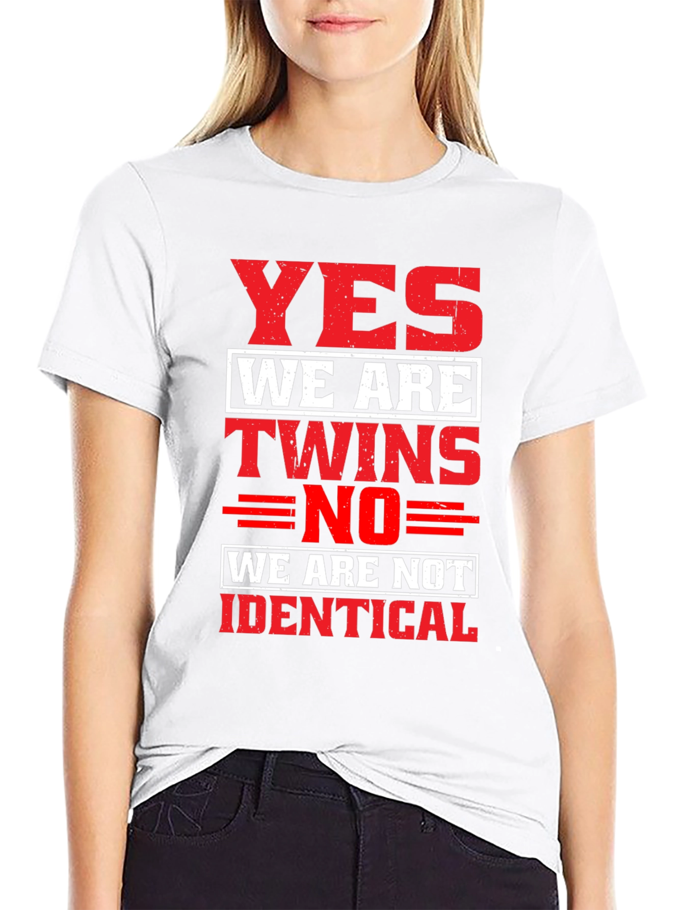 Yes We Are Twins Novelty T-Shirt