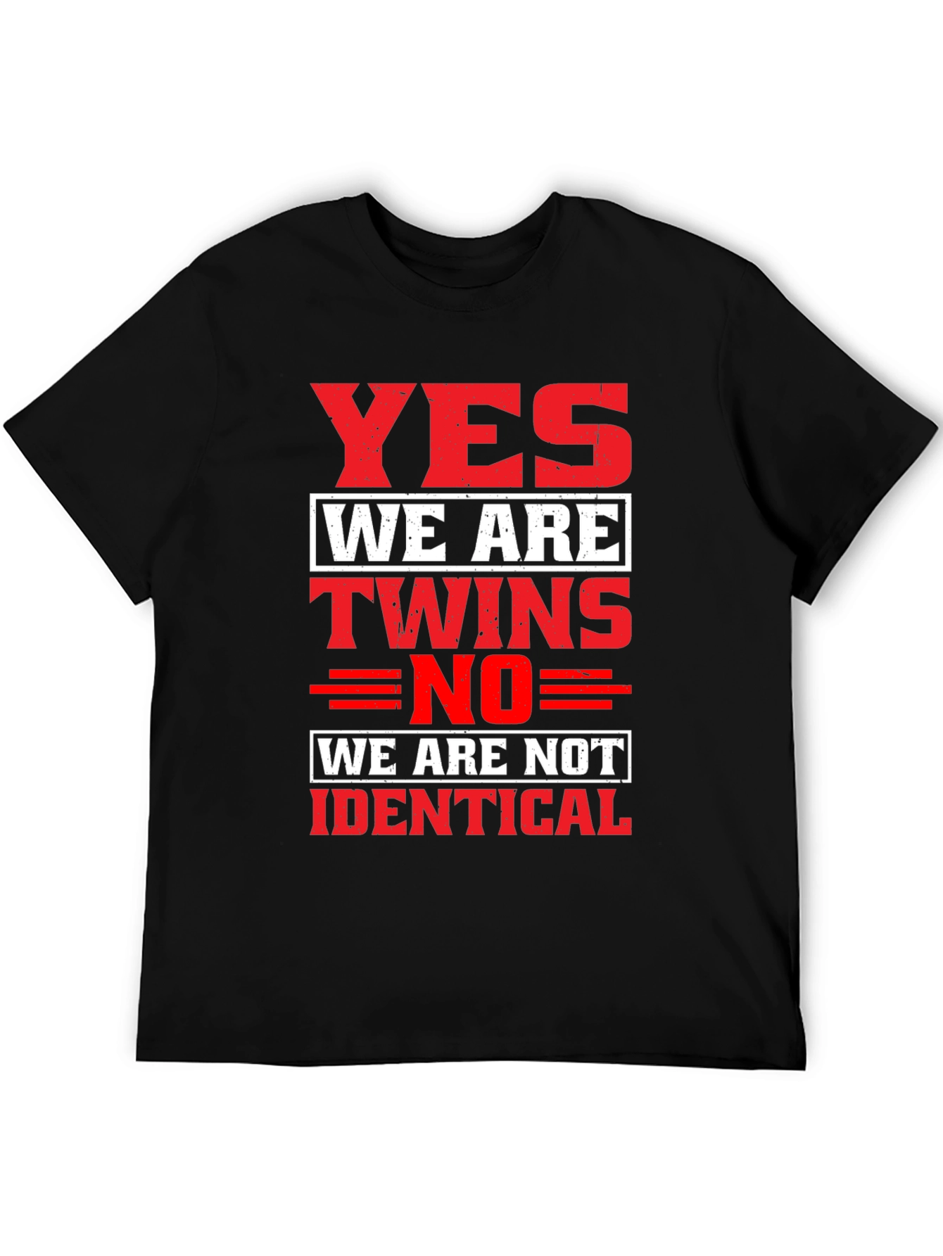 Yes We Are Twins Novelty T-Shirt