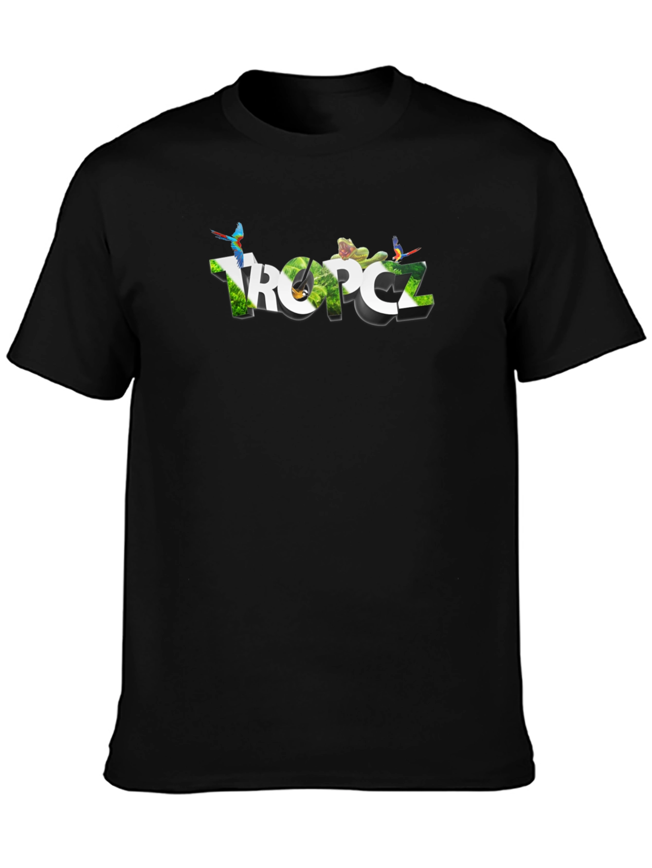 Tropical Graphic Print Mens T-Shirt