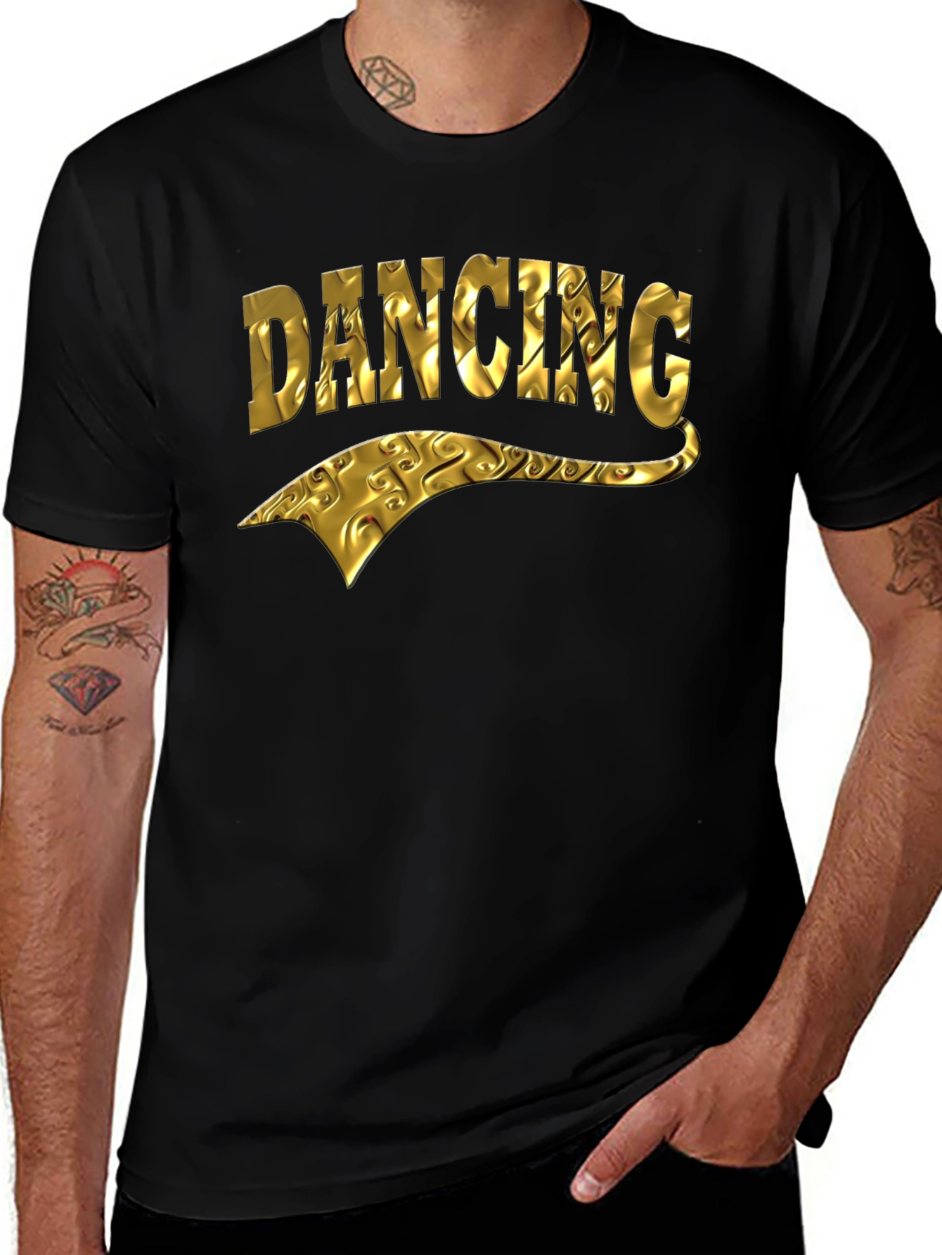 Golden Dancing Graphic T-Shirt