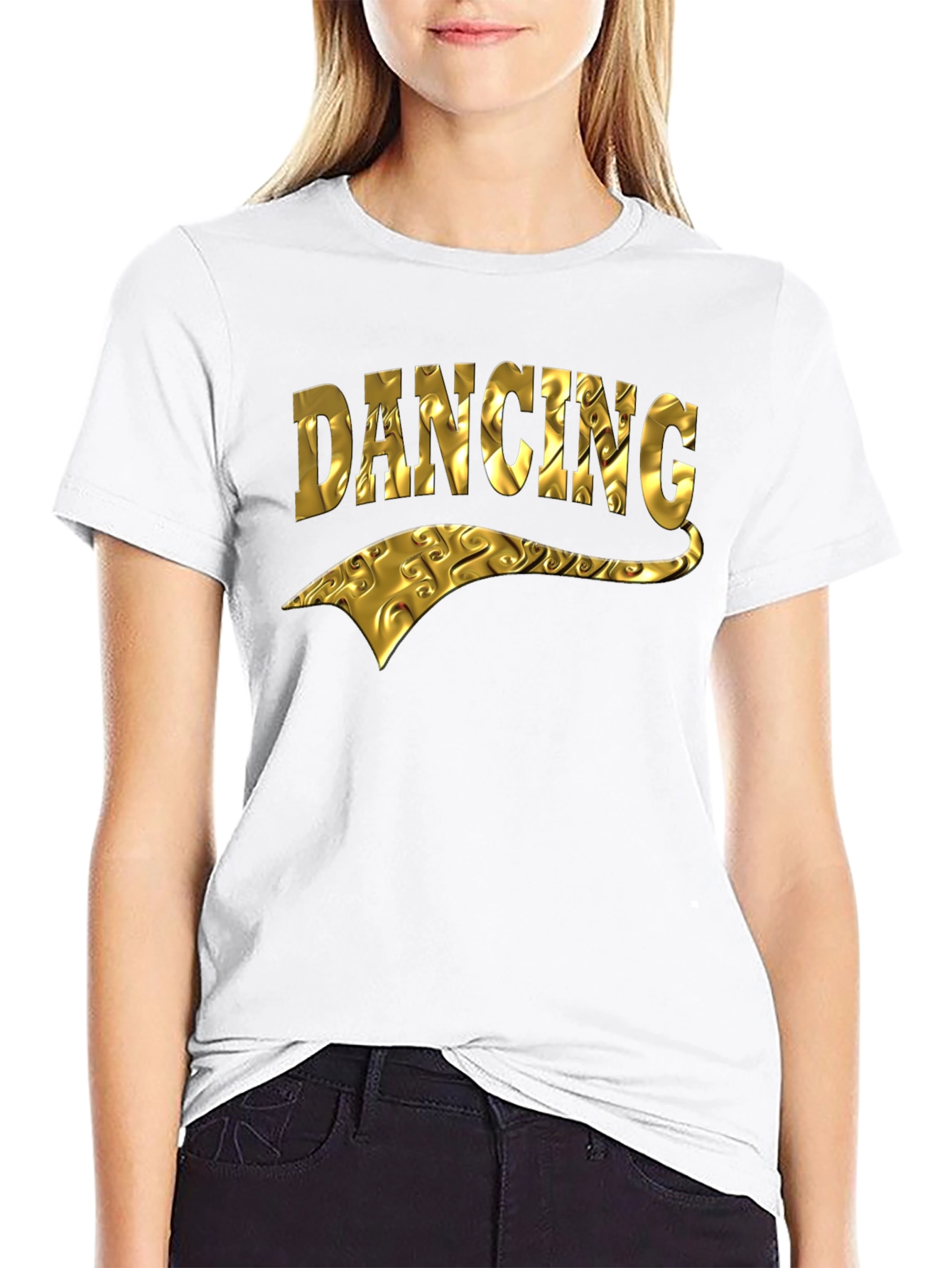 Golden Dancing Graphic T-Shirt