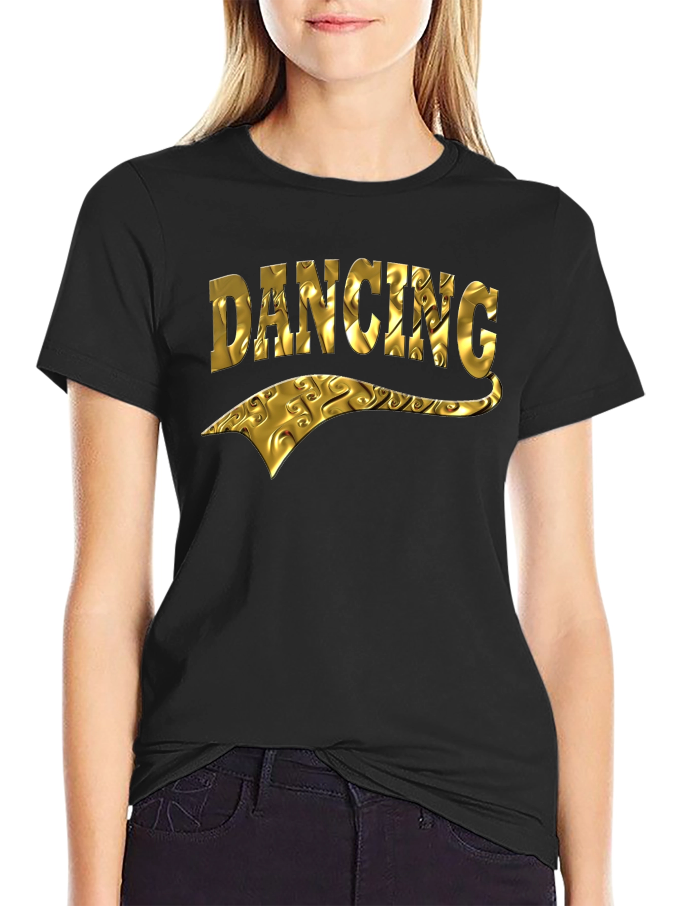 Golden Dancing Graphic T-Shirt
