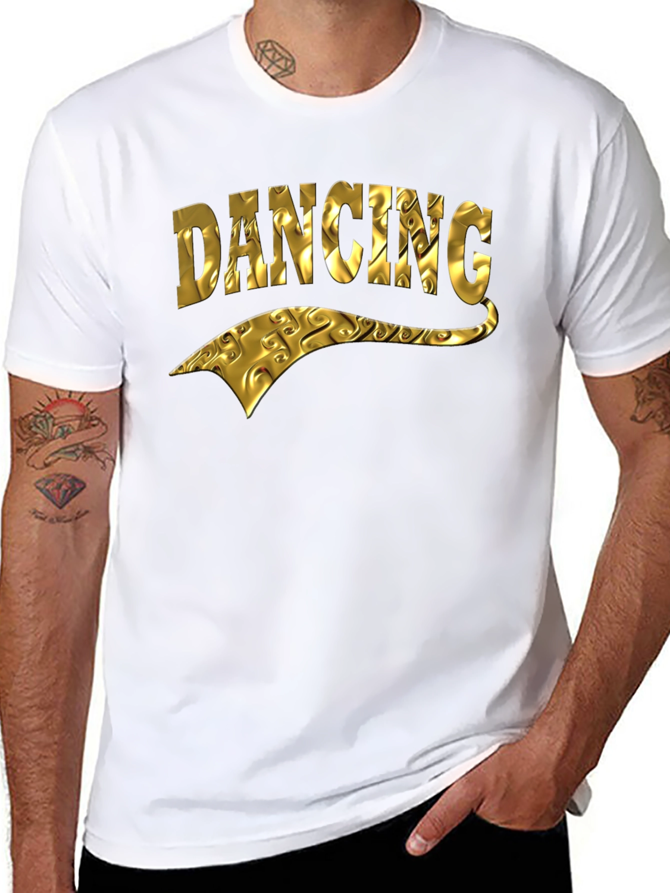 Golden Dancing Graphic T-Shirt
