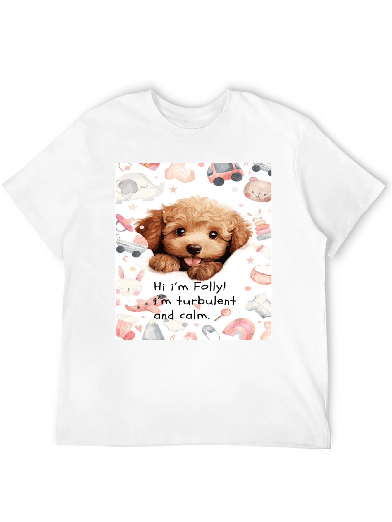 Folly Dog T-Shirt: Cute Puppy Design