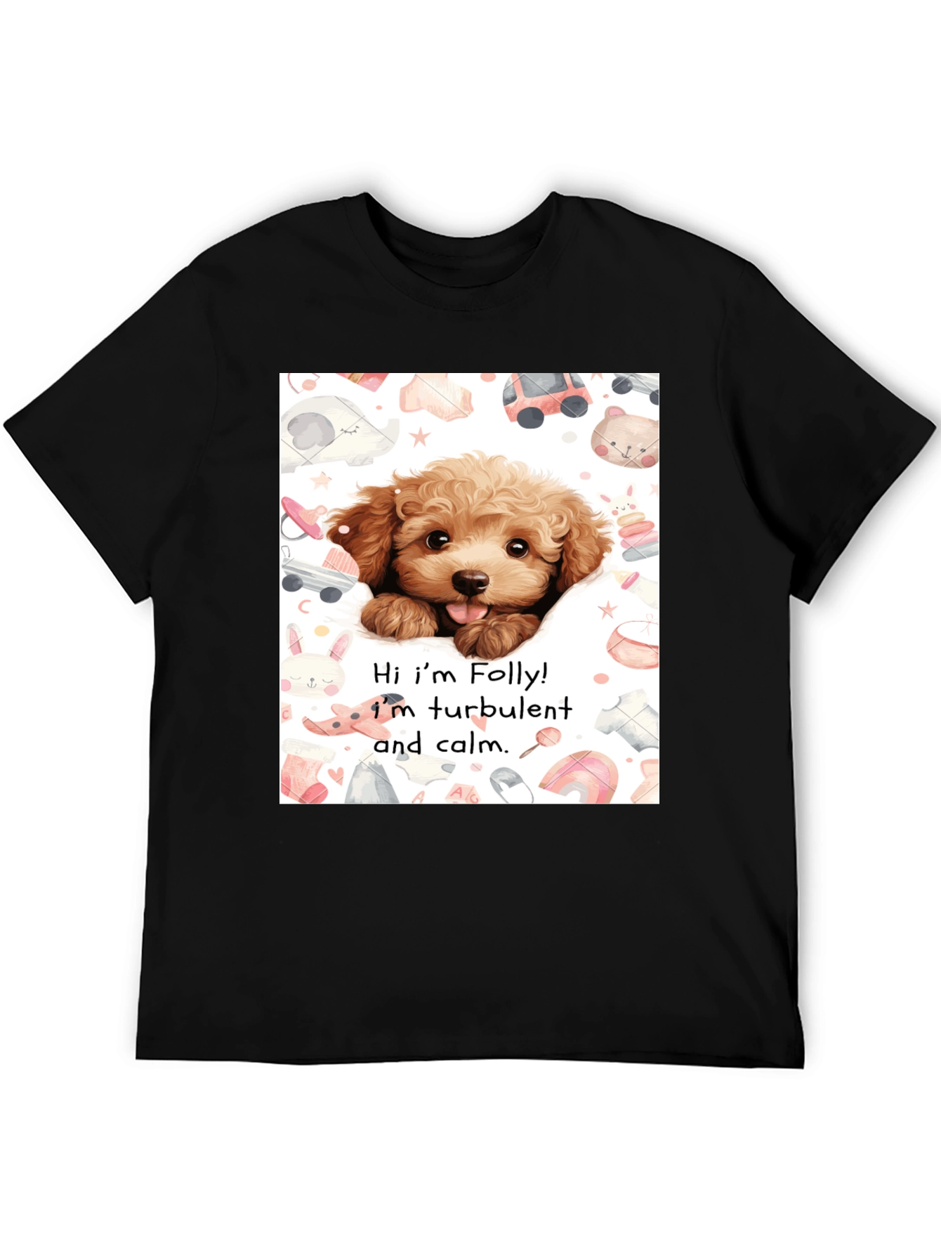 Folly Dog T-Shirt: Cute Puppy Design