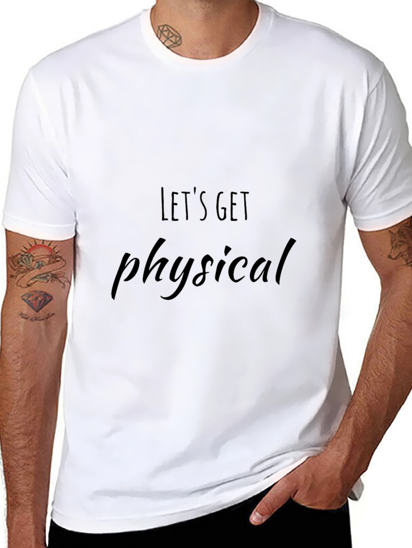 Lets Get Physical Graphic Tee - Black