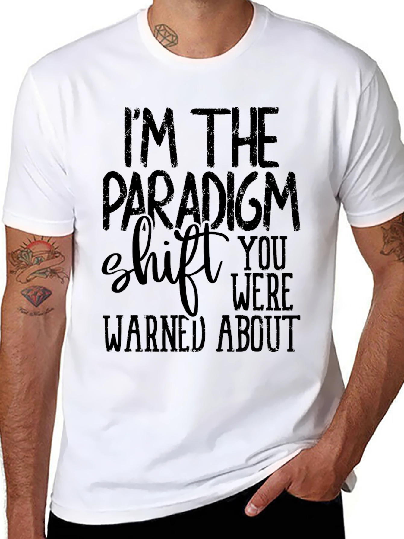 Paradigm Shift Graphic Tee - Mens Funny Slogan T-Shirt