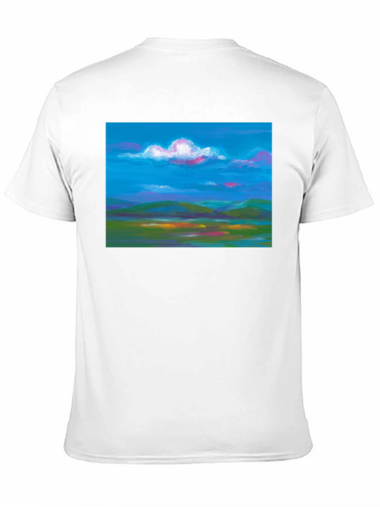 Vibrant Landscape Graphic Tee - Soft Cotton Comfort