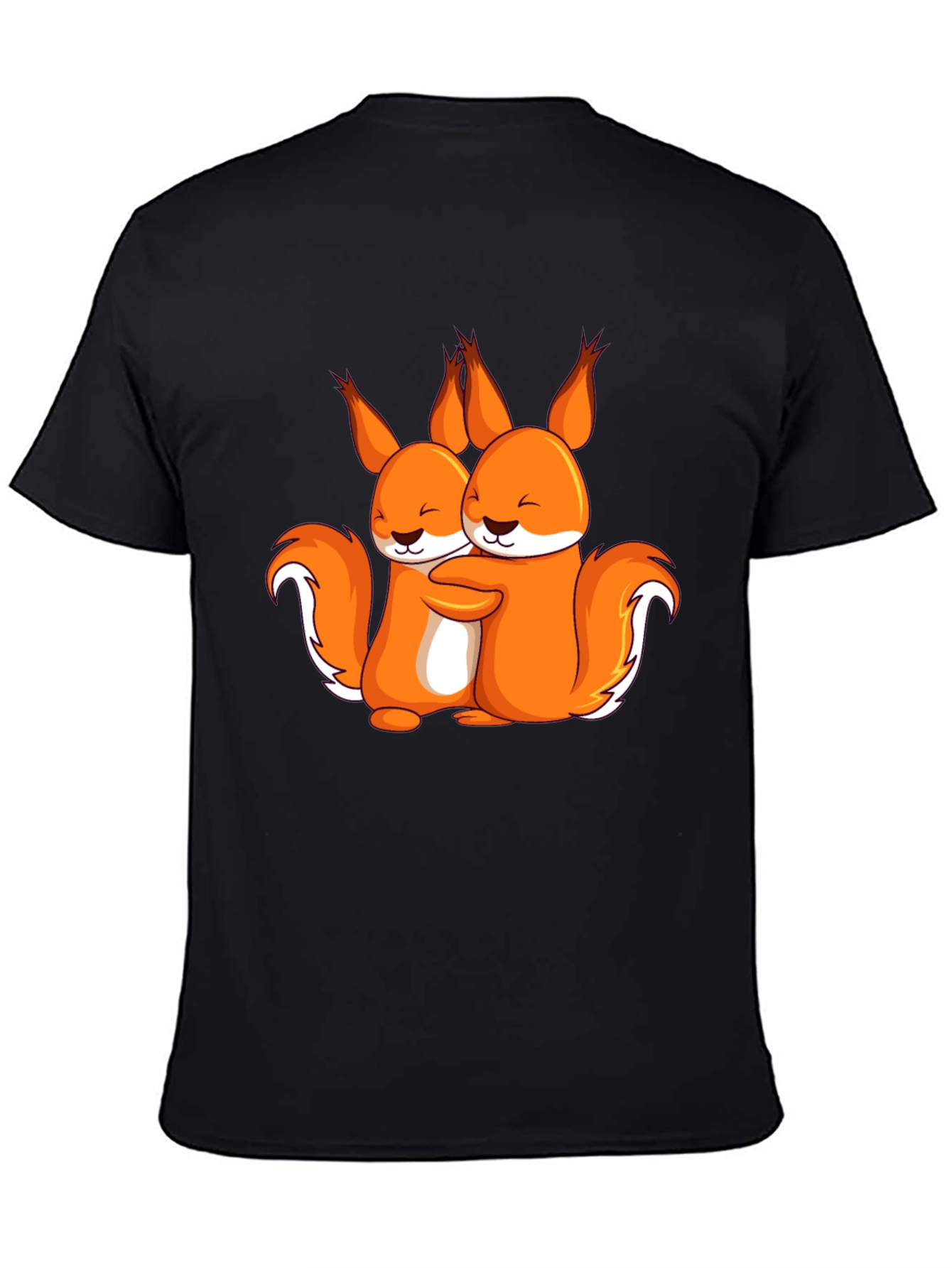 Squirrel Hug Graphic T-Shirt - Cute & Comfy