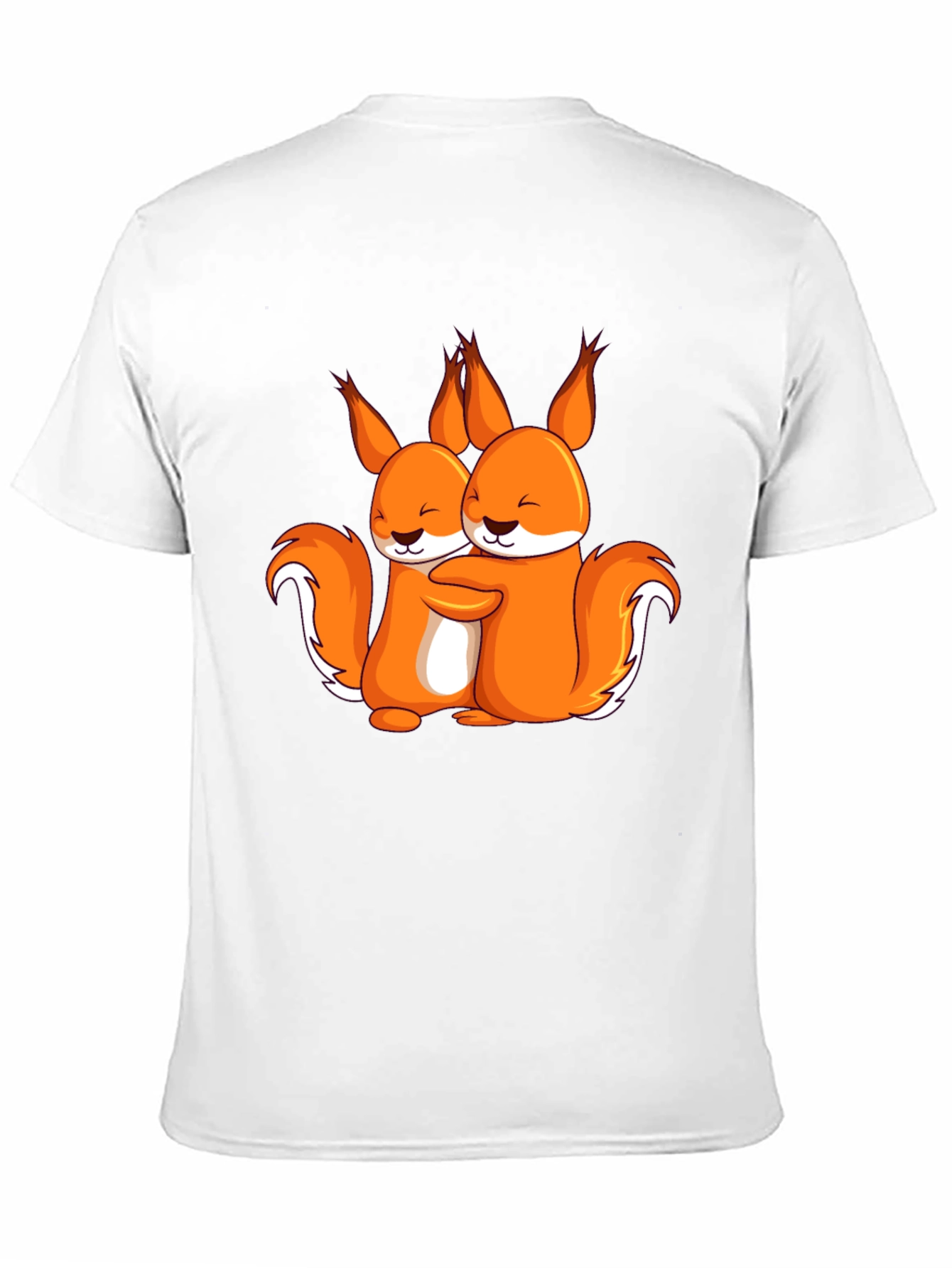 Squirrel Hug Graphic T-Shirt - Cute & Comfy