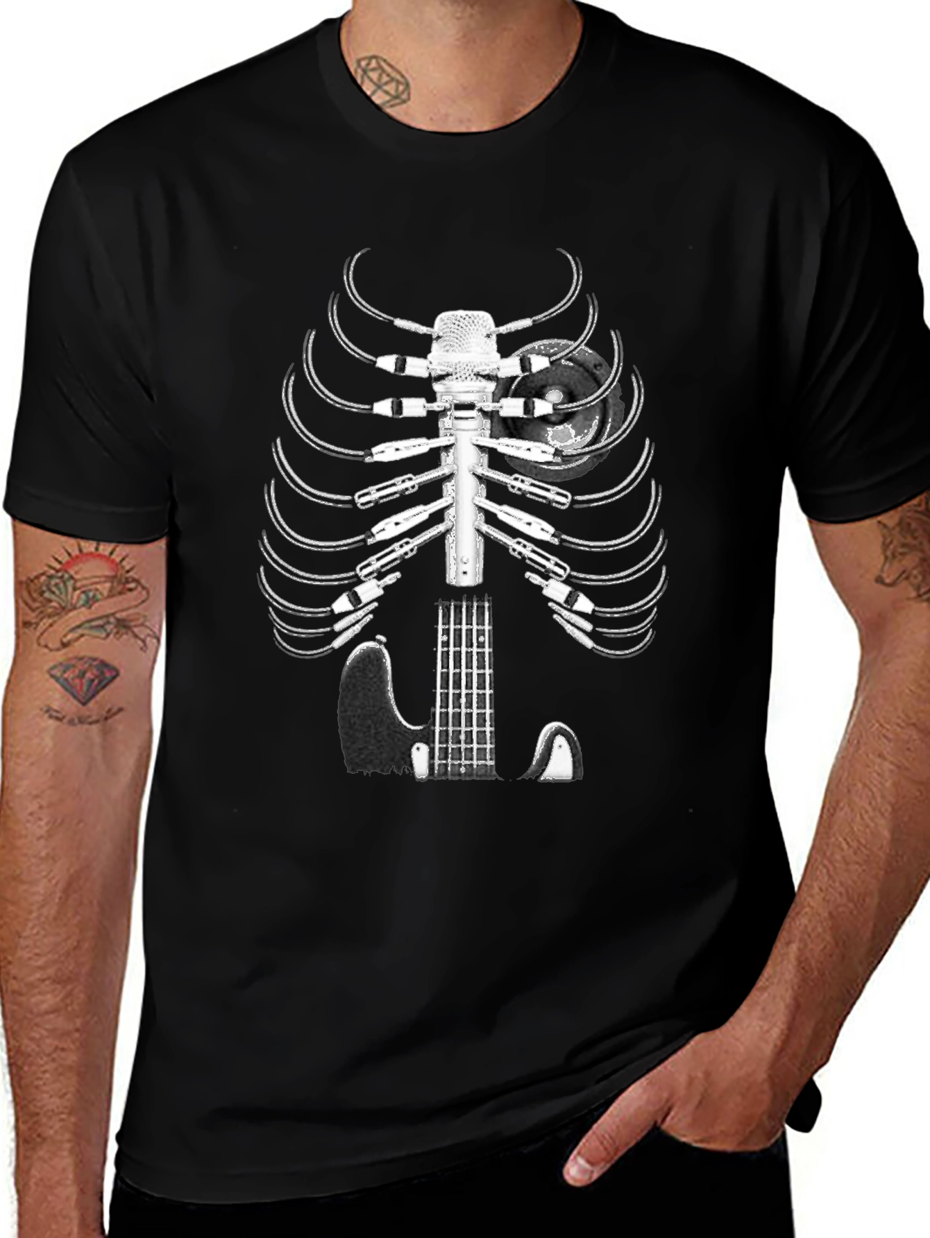 Music Skeleton T-Shirt: Rock Out in Style