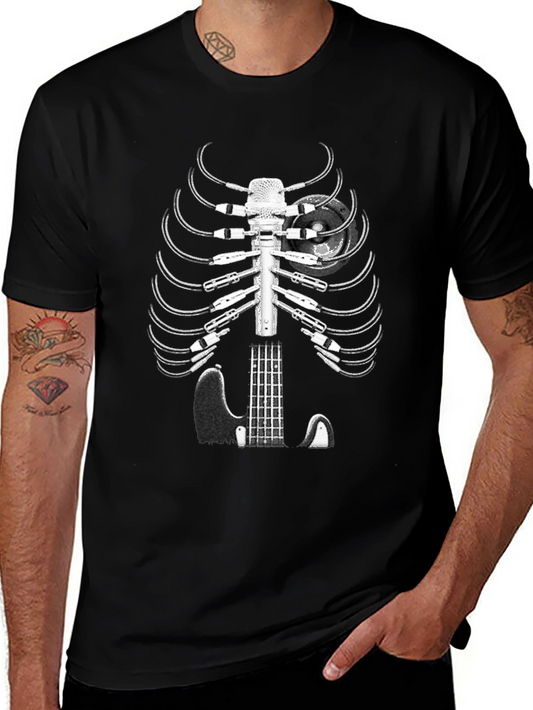 Music Skeleton T-Shirt: Rock Out in Style