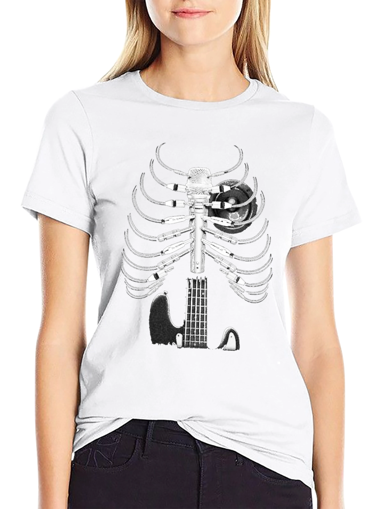 Music Skeleton T-Shirt: Rock Out in Style