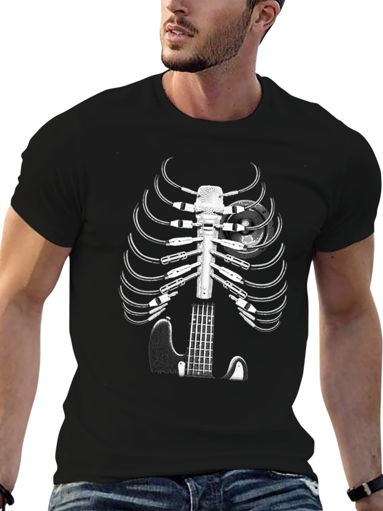 Music Skeleton T-Shirt: Rock Out in Style