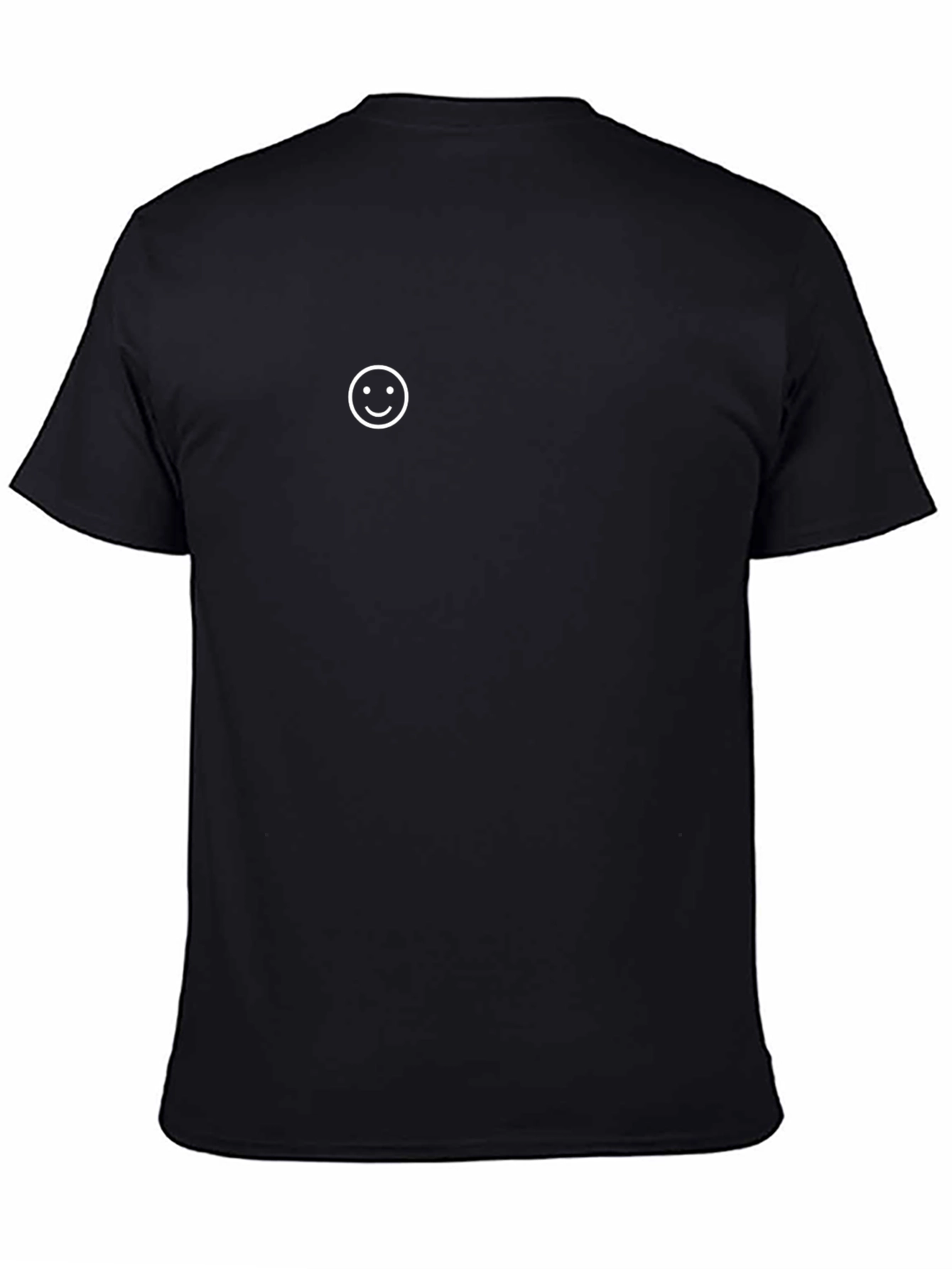 Smiley Face Graphic Black T-Shirt
