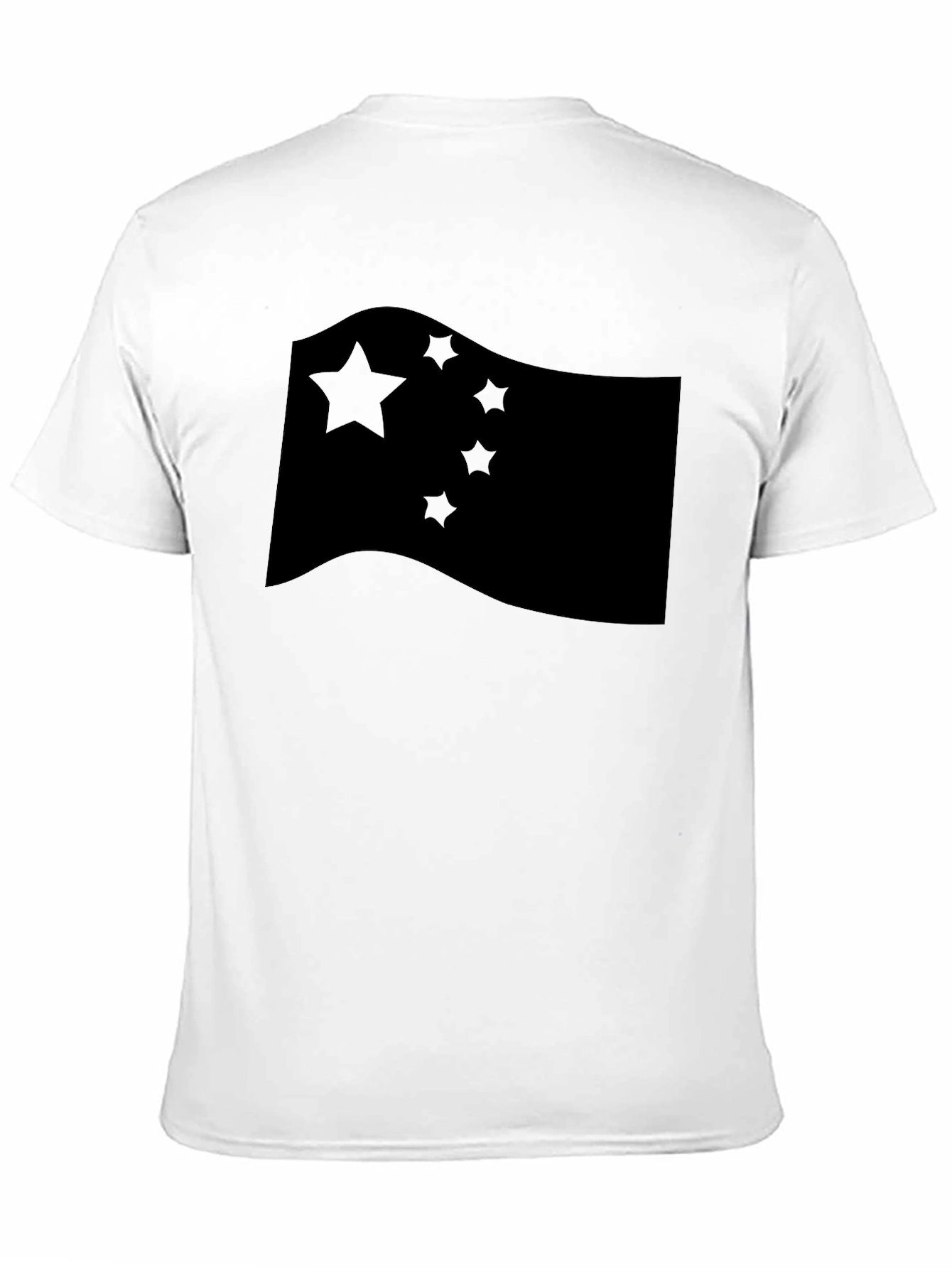 China Flag Graphic T-Shirt Crew Neck Casual Style