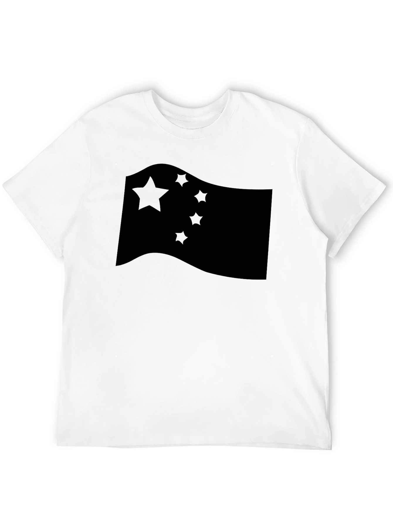 China Flag Graphic T-Shirt Crew Neck Casual Style