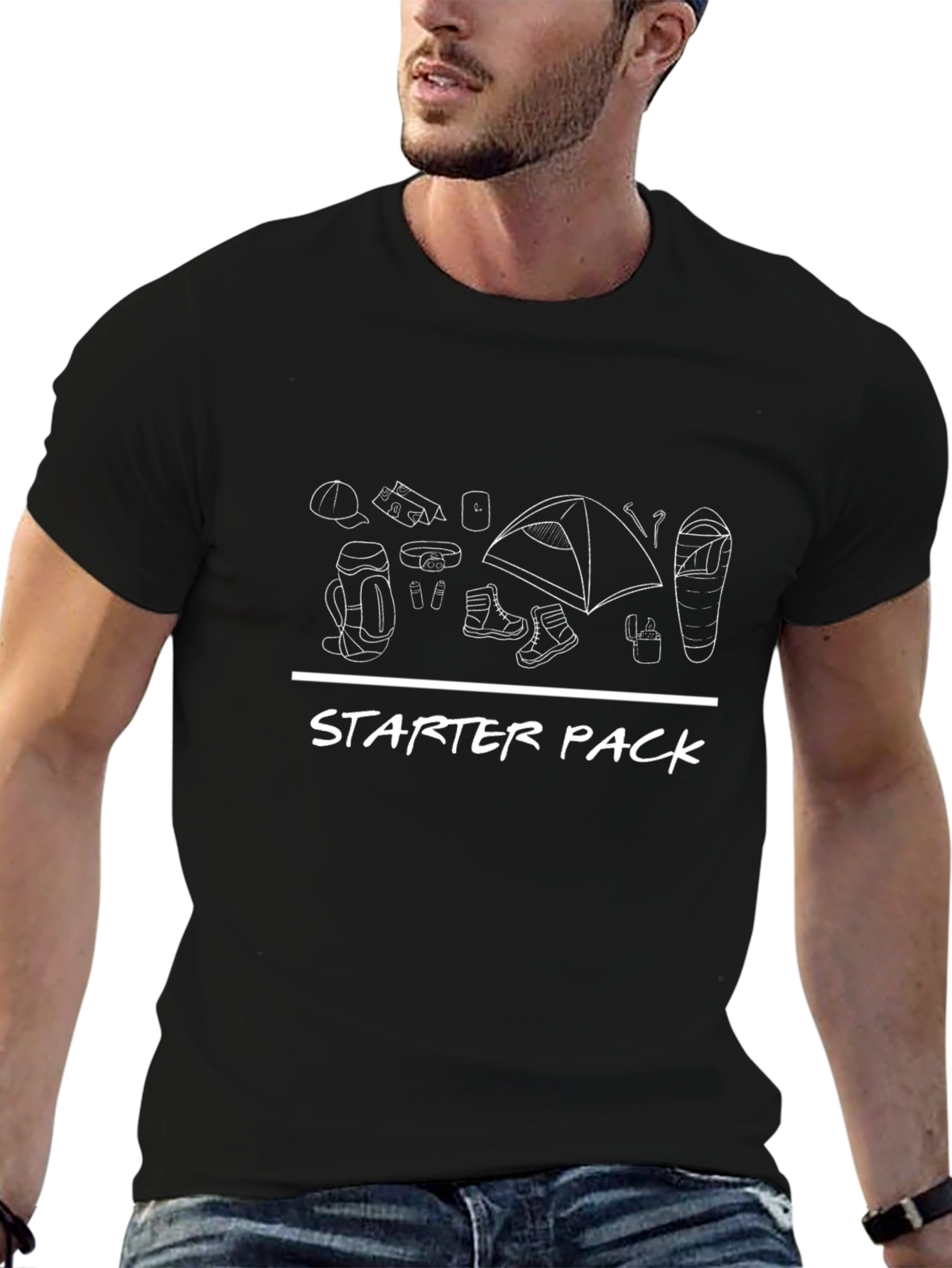 Camping Starter Pack Graphic Tee