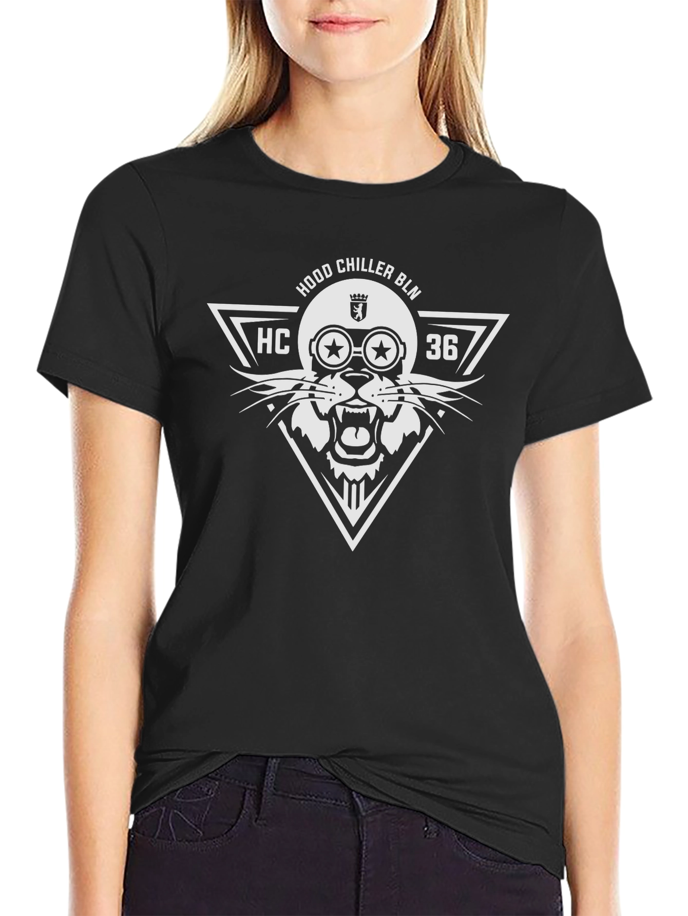 Hood Chiller BLN Graphic Tee - Black Cotton