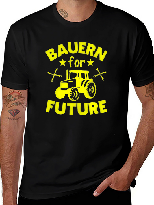 Bauern for Future Black Cotton Graphic Tee