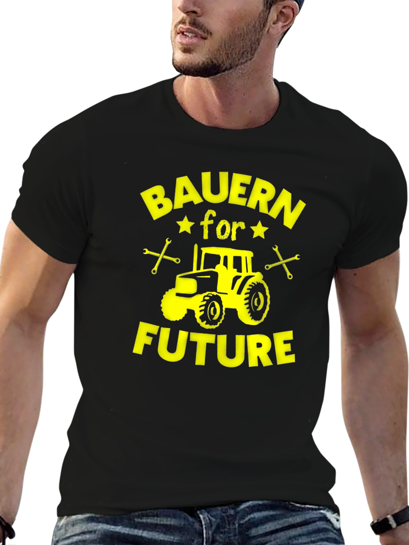 Bauern for Future Black Cotton Graphic Tee