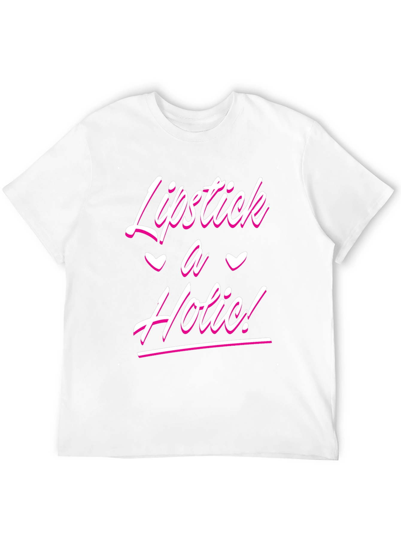 Lipstick A Holic! Black T-Shirt