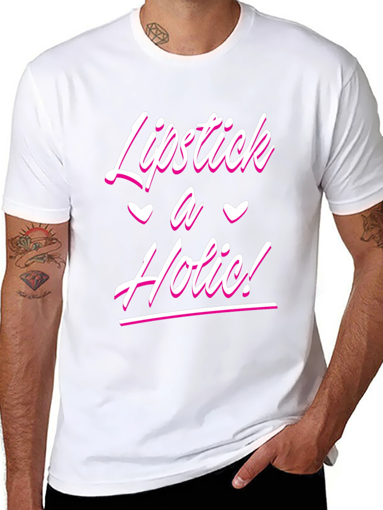 Lipstick A Holic! Black T-Shirt
