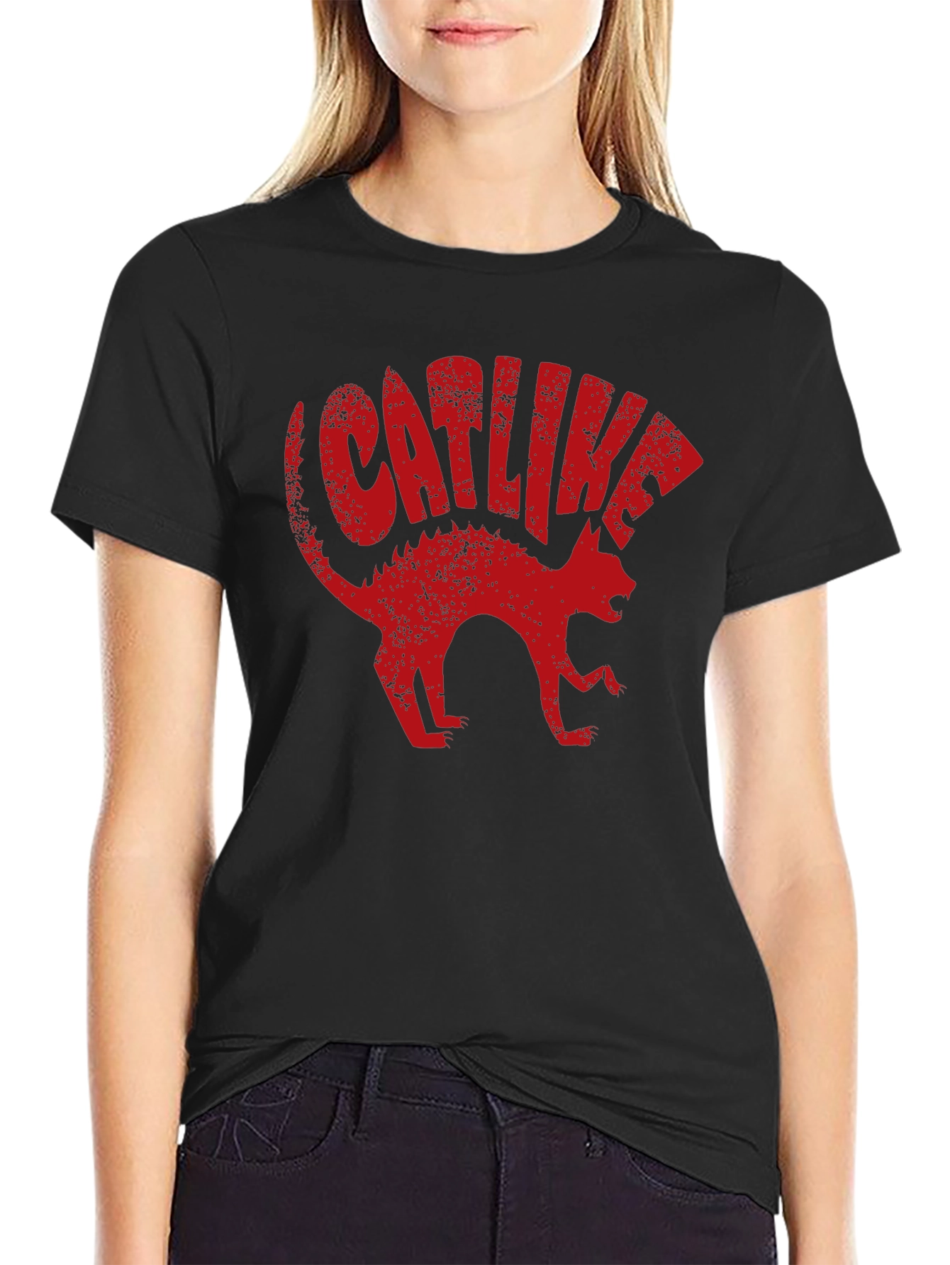 Catlike T-Shirt - Mens Black Graphic Tee