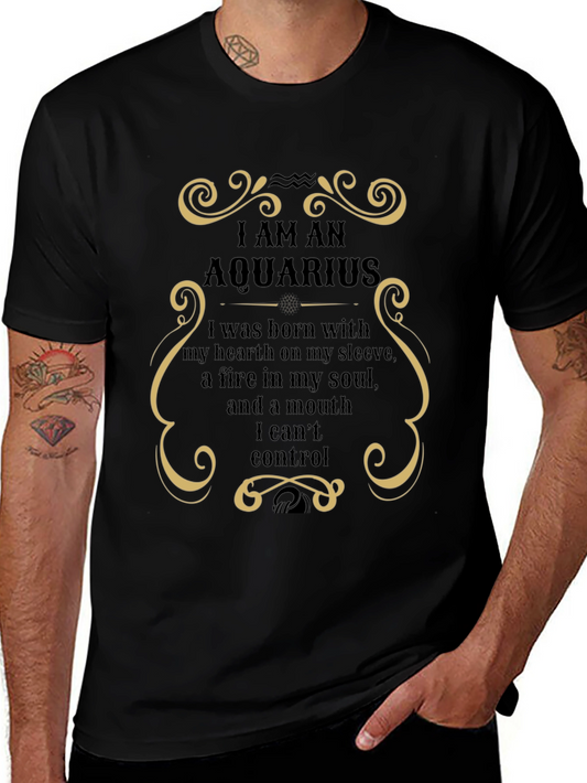 Aquarius Zodiac Graphic T-Shirt
