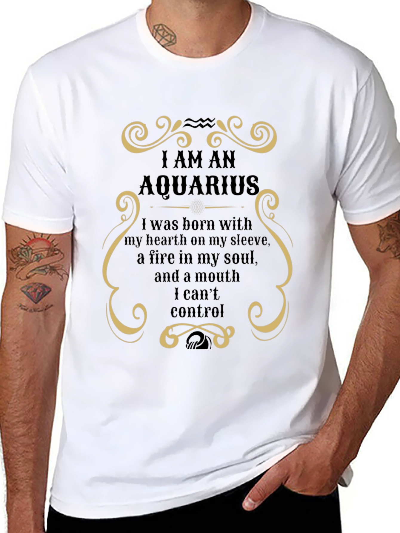 Aquarius Zodiac Graphic T-Shirt