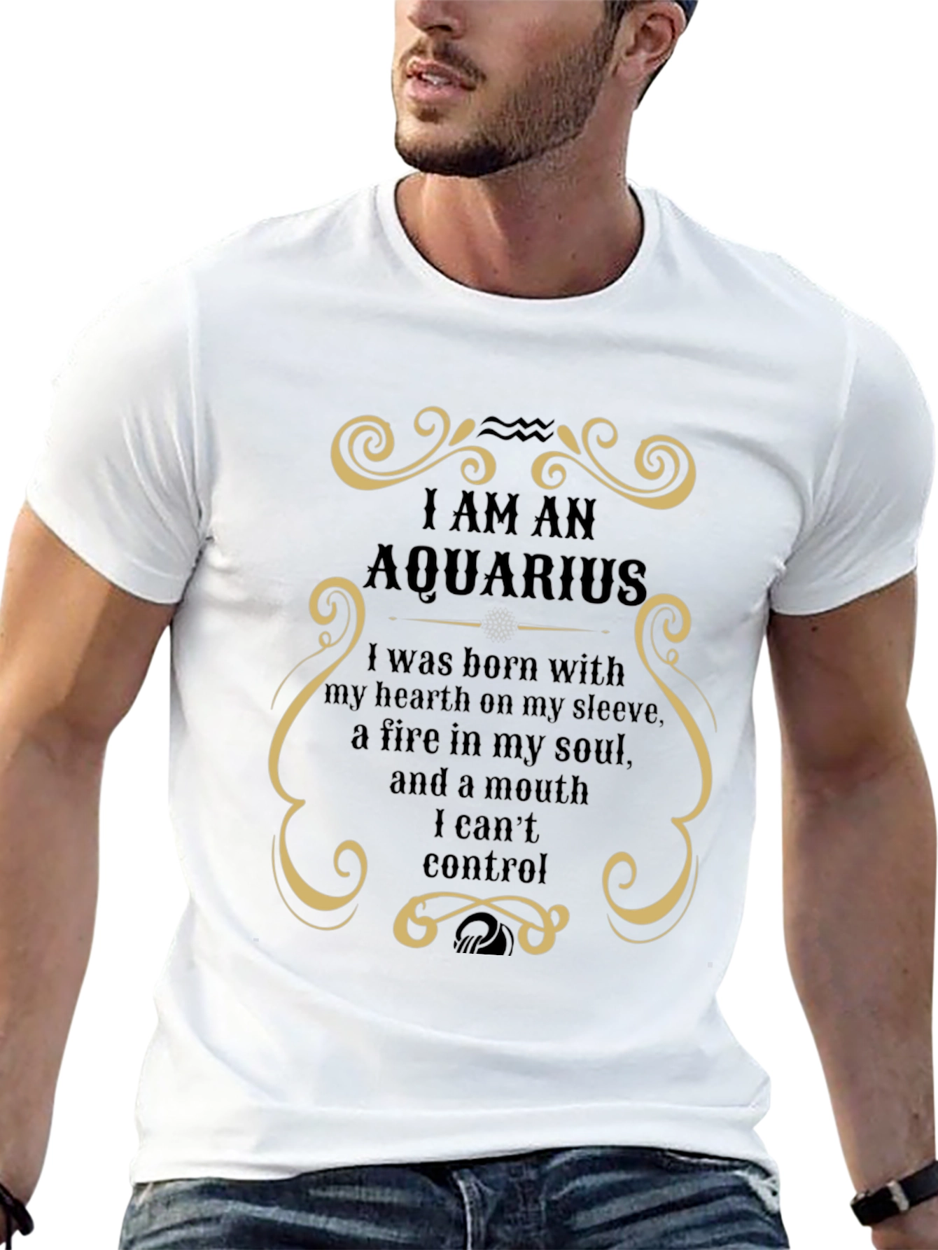 Aquarius Zodiac Graphic T-Shirt