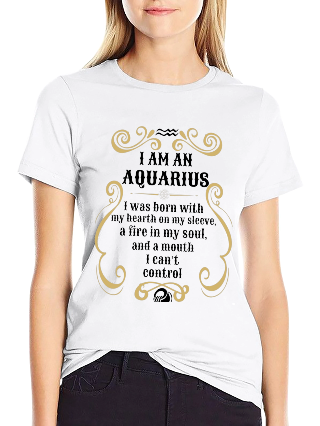 Aquarius Zodiac Graphic T-Shirt