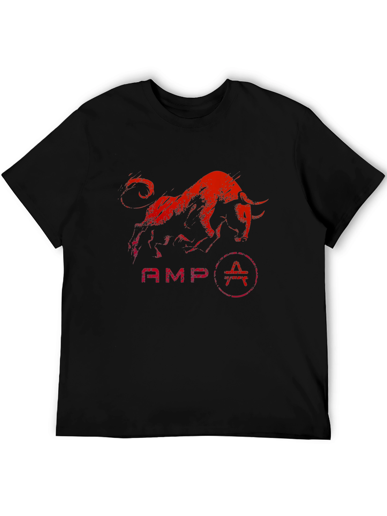 AMP Bull Graphic T-Shirt - Black