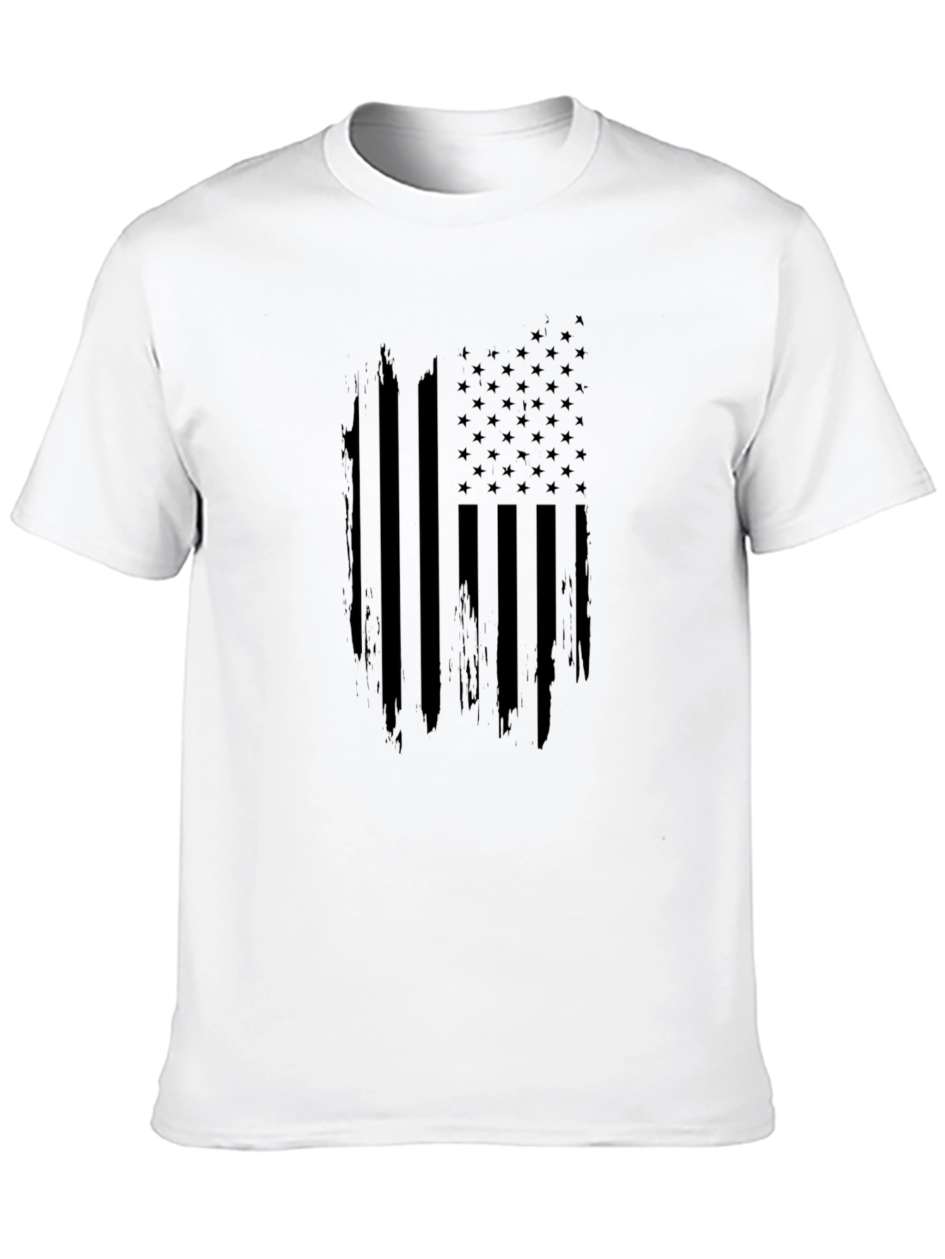 Distressed American Flag Graphic T-Shirt