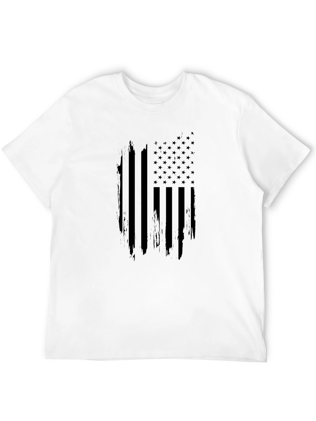 Distressed American Flag Graphic T-Shirt