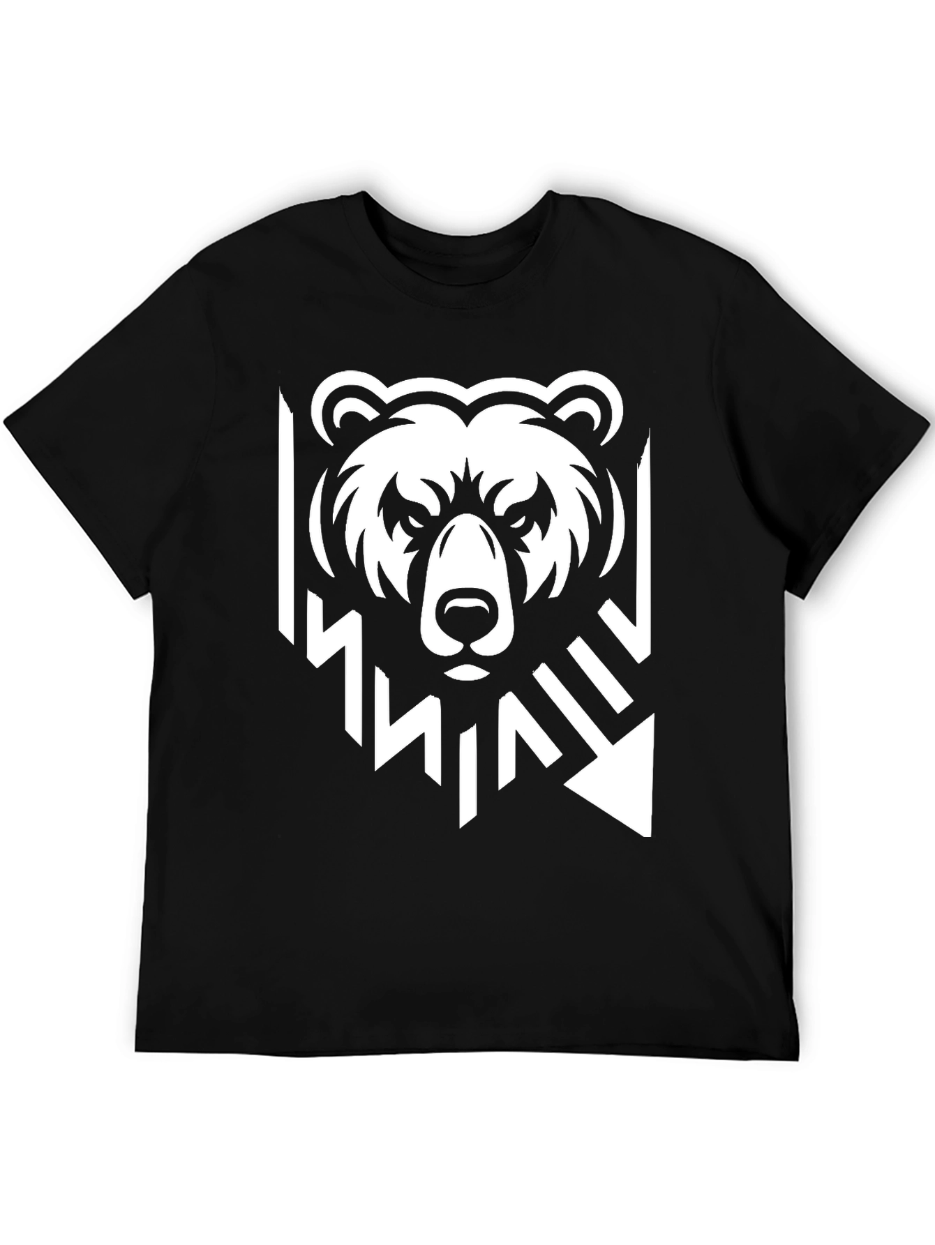 Bear Graphic Black T-Shirt - Modern Style